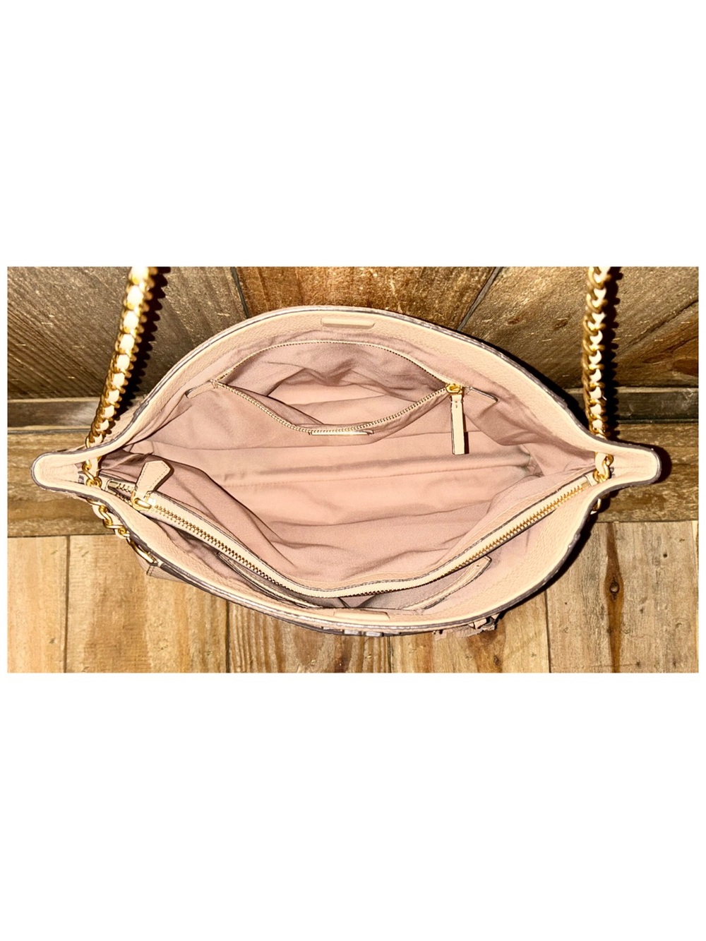 Tory Burch McGraw Chain Tote Bag with Free Bag Scarf & Dust Bag. - Picture 8 of 16